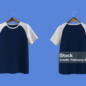 T-shirt White & Dark Blue